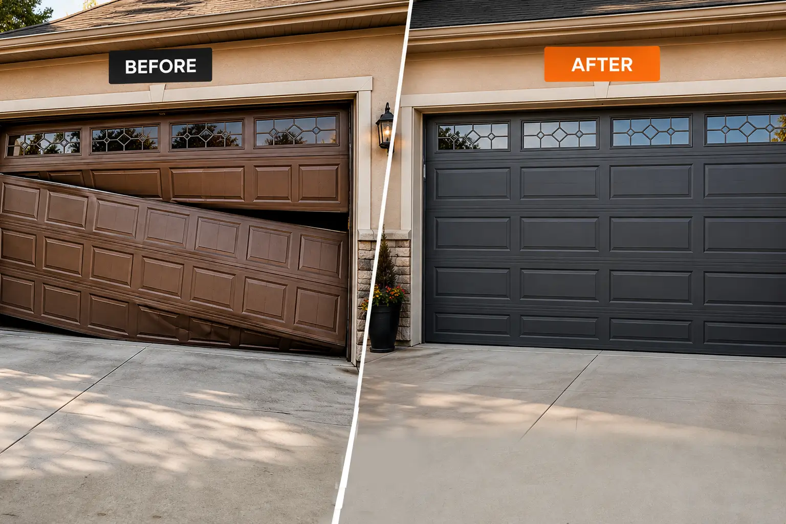 Professional garage door repair and installation in League City TX